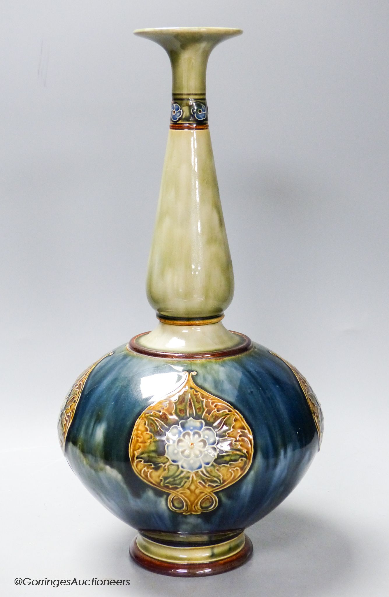 A tall Royal Doulton bottle vase, height 40cm